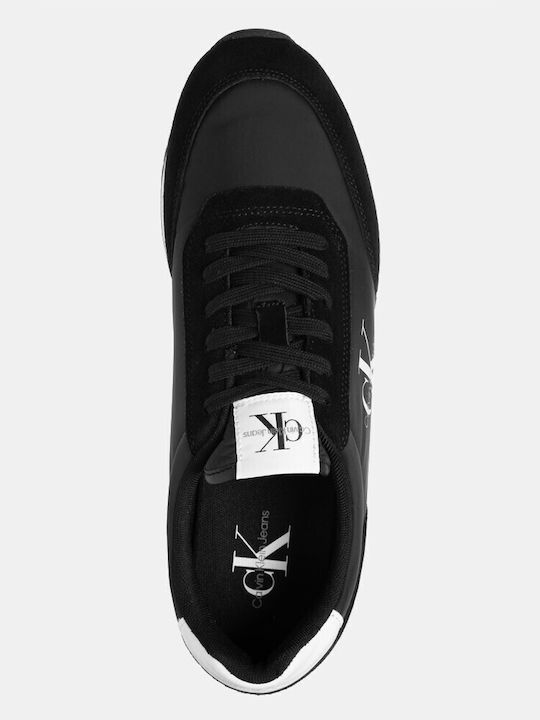 Retro Runner Herren Sneakers Schwarz
