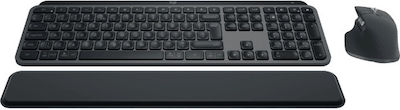 Logitech MX Keys S Combo Ασύρματο Bluetooth Σετ Πληκτρολόγιο & Ποντίκι