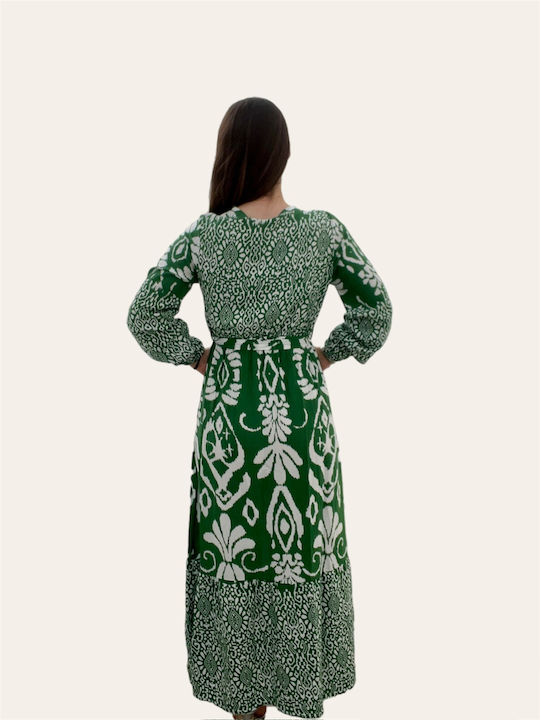 Maxikleid Grün Geblümtes Maxikleid