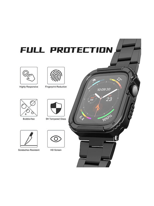 Lito Watch Armor Plastic Case with Glass in Blue color for Apple Watch 40mm
