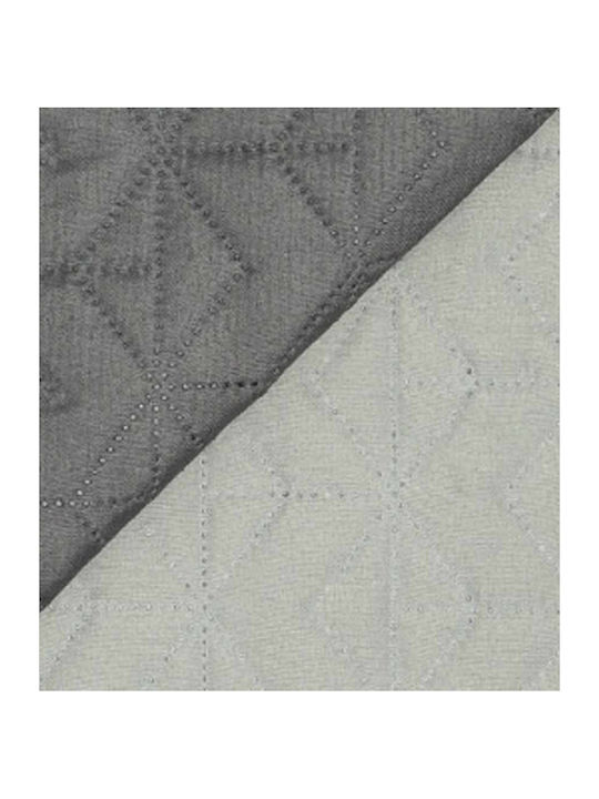 Borea Dock Coverlet Single from Polyester Gray / Light Gray 160x240cm
