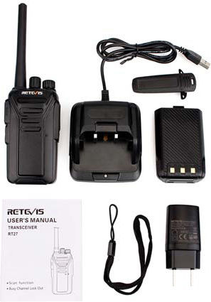 Retevis RT27 Transmițător Wireless UHF/VHF 2W fără Ecran