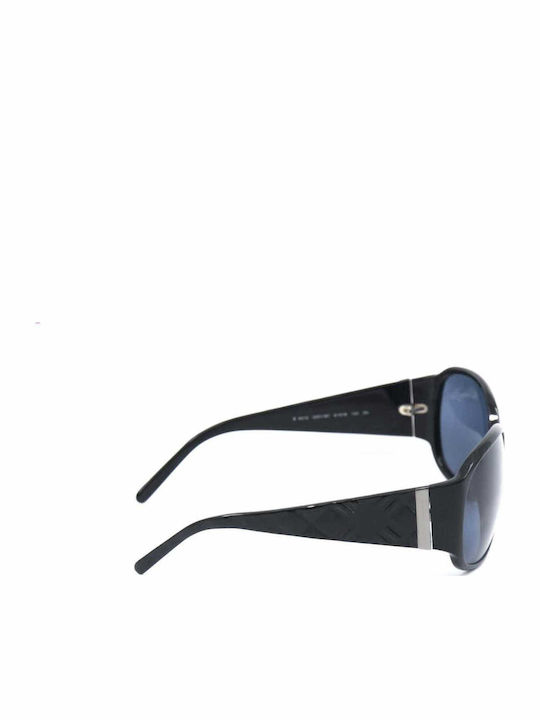 Burberry Women's Sunglasses with Black Horn-Rimmed Frame and Grey Lenses 4012 300187