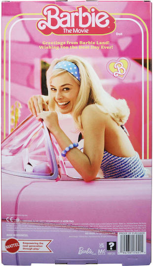 Barbie The Movie Margot Robbie in Plaid Matching Set Collectible Doll for 3+ years+ Years