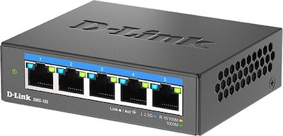 D-Link DMS-105 Unmanaged L2 Switch with 5 Ethernet Ports