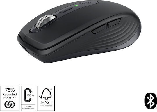 Logitech MX Anywhere 3S Ασύρματο Bluetooth Ποντίκι Graphite