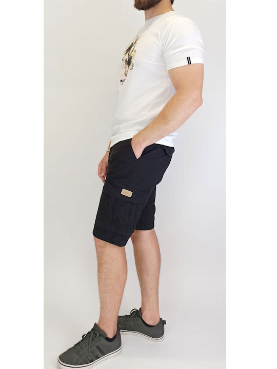 Double Men's Shorts Cargo Black