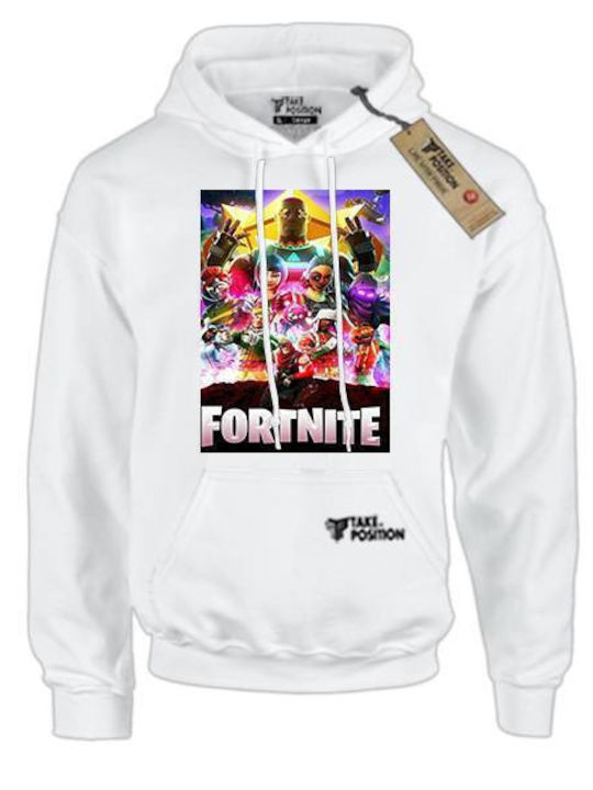 Takeposition Φούτερ με Κουκούλα Fortnite H-cool σε Μαύρο χρώμα