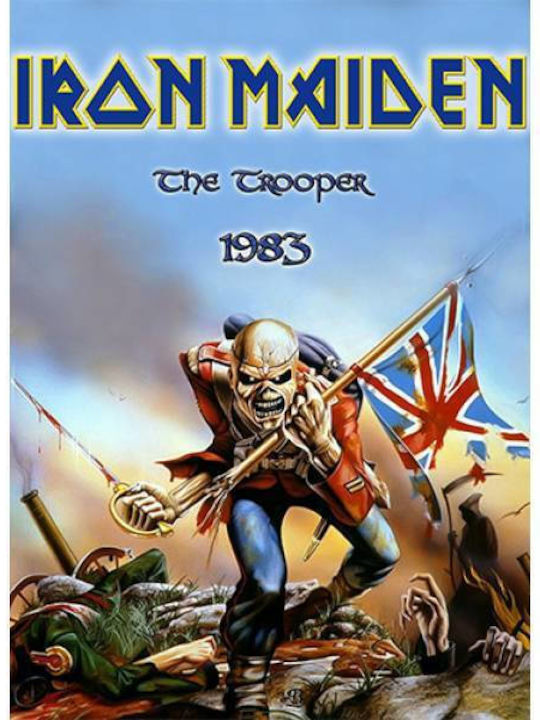 Takeposition Φούτερ Ζακέτα με Κουκούλα Iron Maiden Z-cool σε Γκρι χρώμα