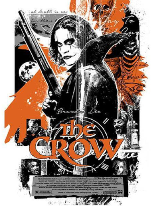 Takeposition Φούτερ Ζακέτα με Κουκούλα Z-cool Crow Poster σε Μαύρο χρώμα