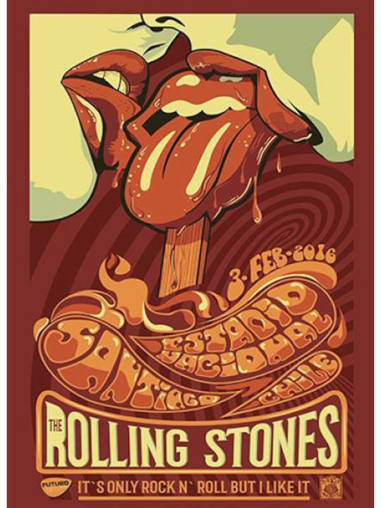 Takeposition T-shirt Rolling Stones σε Μαύρο χρώμα