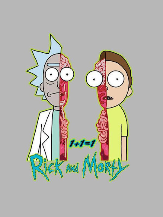 Takeposition T-shirt Rick And Morty σε Μαύρο χρώμα