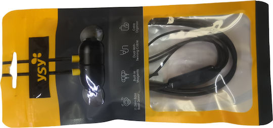 YSY E120000 In-ear Handsfree με Βύσμα 3.5mm Μαύρο