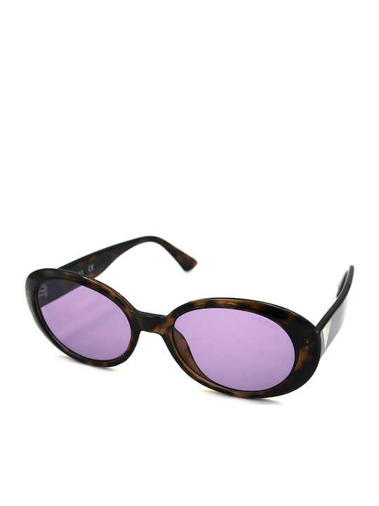 Guess Women's Sunglasses with Multicolour Plastic Frame and Purple Lens GU7590-56Y