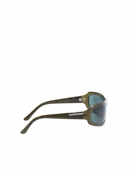 Salvatore Ferragamo 2101 Men's Sunglasses with Green Plastic Frame and Green Lens