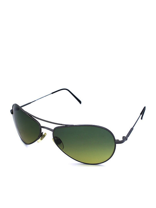 Vogue Unisex Sunglasses with Grey Metallic Frame and Brown Gradient Lenses VO3319S 589/16