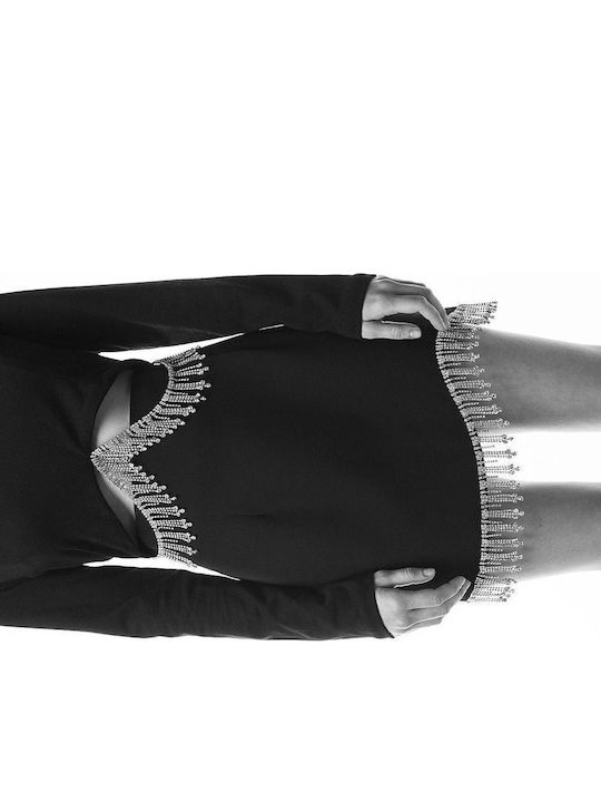 High-waisted Mini Skirt Black