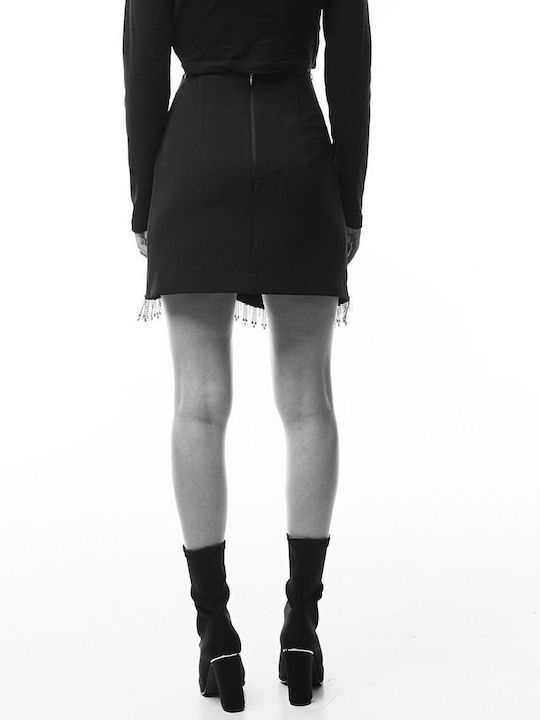 High-waisted Mini Skirt Black