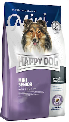 Happy Dog Mini Senior 0.8kg Hrană Uscată fără Gluten pentru Câini Seniori de Rase Mici cu Porumb, Păsări de curte și Orez