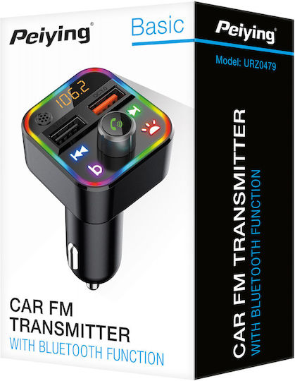 Peiying FM Transmitter Αυτοκινήτου mit Bluetooth / USB / MicroSD