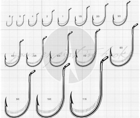 VMC Octopus Faultless Hook 8299 Fishing Hooks Set 10pcs No6/0