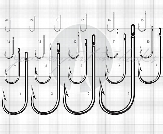 VMC Sea Round Ringed 9754 PS Fishing Hooks Set 100pcs No15