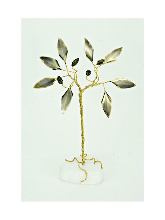 Epilekton Art Dekorative Olive aus Kupfer White 9x9x16cm 1Stück