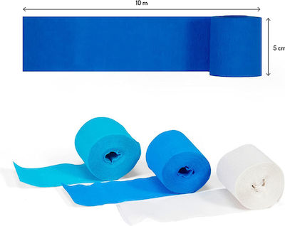 Strips for piñata 5cm x 10m 4 colours blue