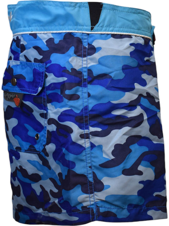 0910119 Ανδρικό Μαγιό Σορτς Navy Μπλε Camo
