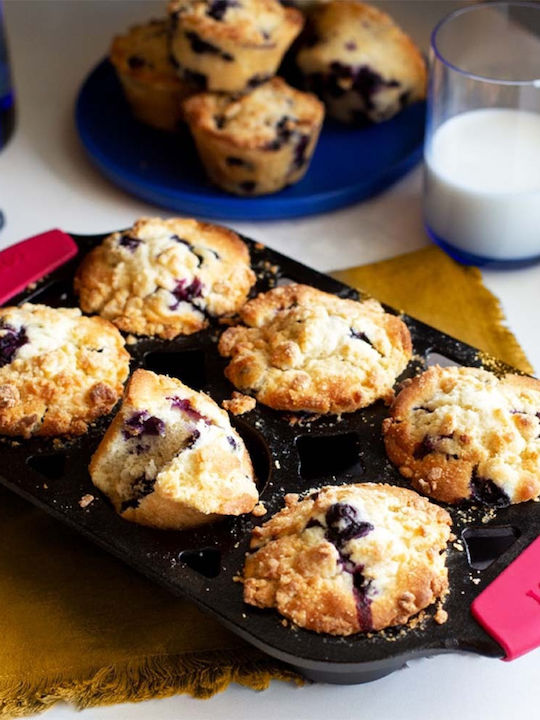 Lodge Φόρμα Ζαχαροπλαστικής για Cupcakes/Muffins από Αλουμίνιο 6 Θέσεων 32.23x17.93εκ.