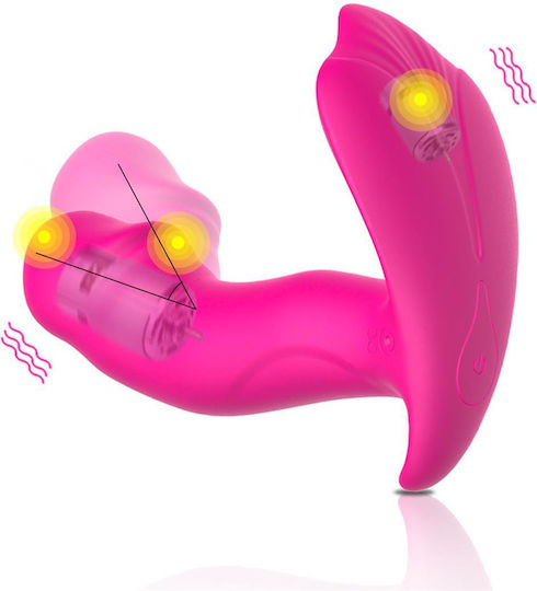 Kinksters Mini Δονητής Μασάζ με Απομακρυσμένο Έλεγχο 12cm Ροζ