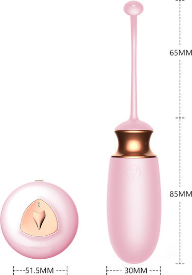 Kinksters Δονητής Egg με Απομακρυσμένο Έλεγχο 15cm Ροζ