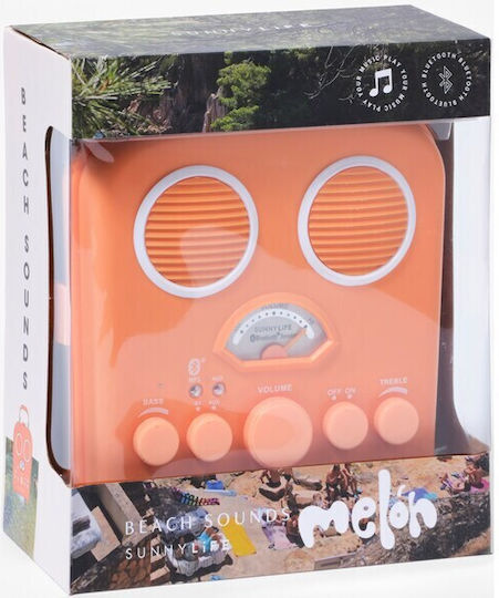 Sunnylife Beach Sounds Bluetooth Speaker with Radio and Battery Life up to 6 hours Utopia Melon