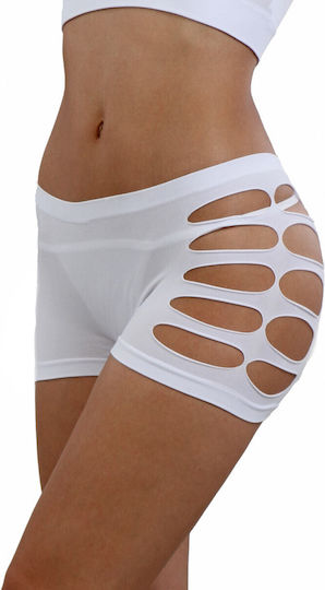 Soiemio Pantaloni scurți Sexy pentru femei Alb 3123-0248-3