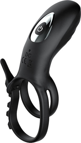 Kinksters Vibrating Cock Ring Schwanz Silikon Schwarz