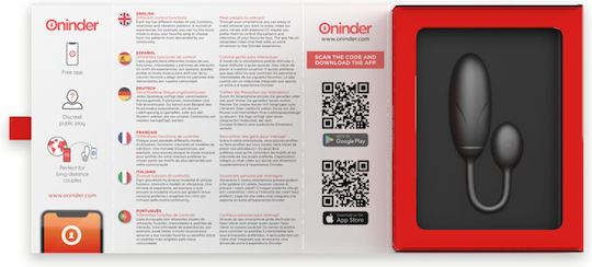 Oninder Vibrator Egg cu Telecomandă 7cm Negru