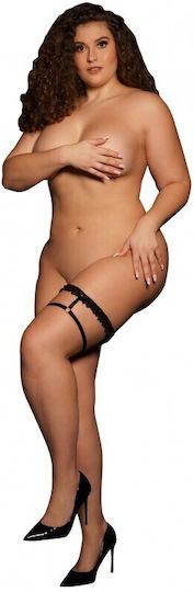 Le Désir Black Lace Garter Belts