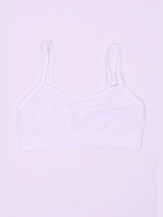 Children's bustier for girl white White