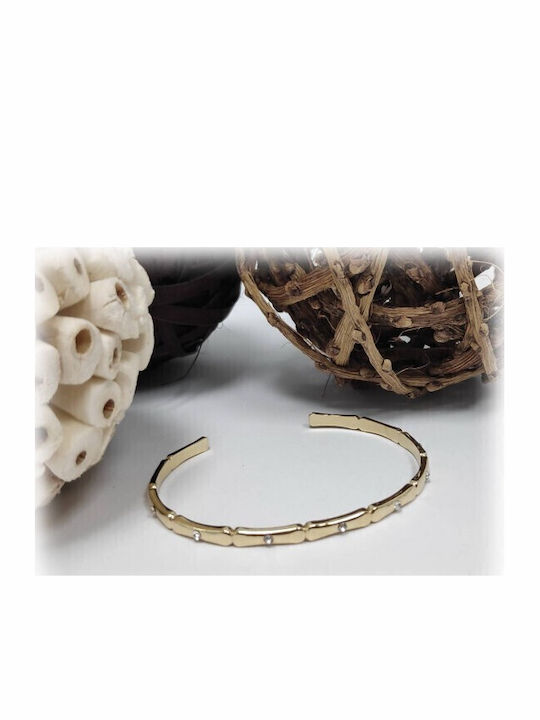 Karma Fashion Damen Armband Handschellen aus Stahl Vergoldet