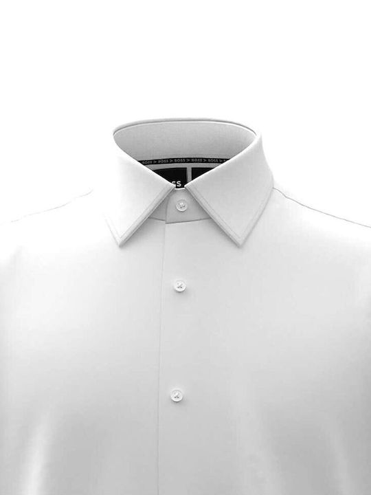 Hugo Boss Men's Shirt Long Sleeve Cotton White