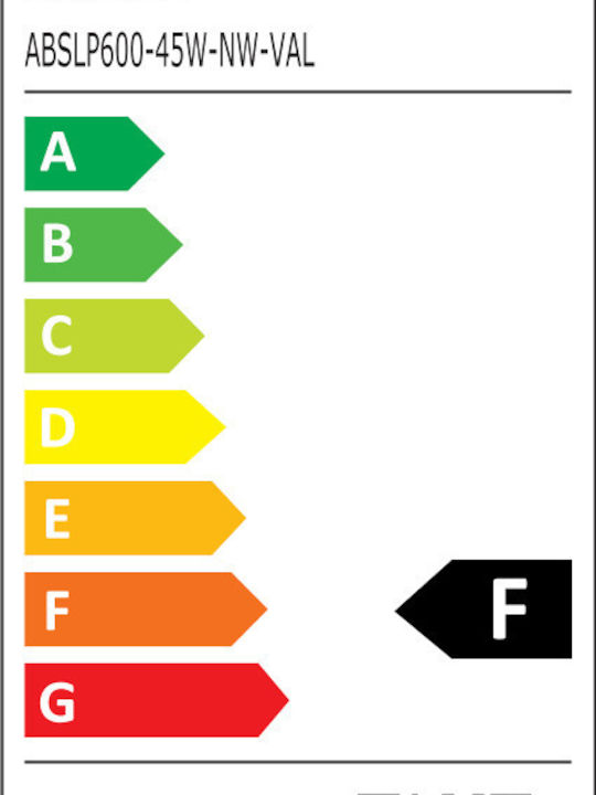 Avide ABSLP600-45W-NW-VAL Platz Draußen LED Panel 45W mit Natürliches Weiß Licht 4000K