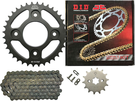 JT Sprockets Kette & Ritzel-Kit (14-36-428) für Honda Supra 125 X