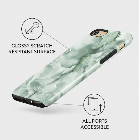 Burga Fashion Tough Back Cover Plastic / Silicone Green (iPhone SE 2022/2020)