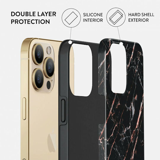 Burga Fashion Tough Back Cover Plastic / Silicone 2mm Rose Gold (iPhone 13 Pro)