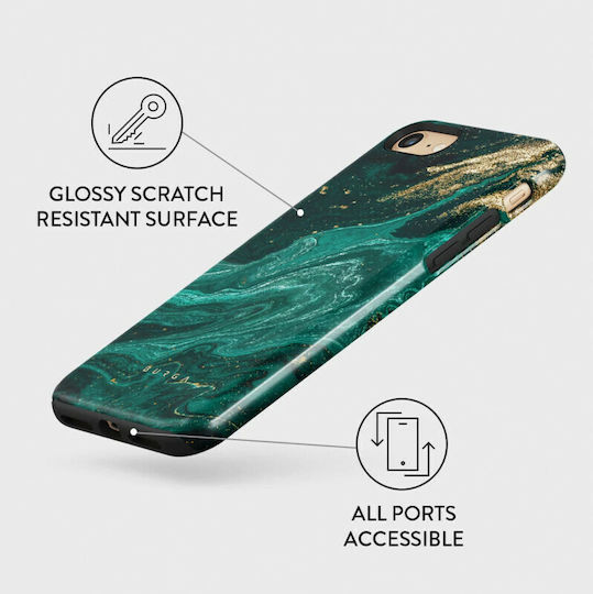 Burga Fashion Tough Back Cover Πλαστικό / Σιλικόνης Πράσινο (iPhone SE 2022/2020)