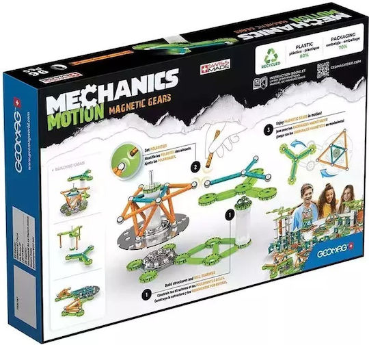 Geomag Μαγνητικό Παιχνίδι Κατασκευών Mechanics Motion Recycled Flywheels για Παιδιά 7+ Ετών
