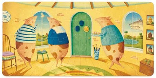 Παιδικό Puzzle Τρία Γουρουνάκια για 3+ Ετών 36pcs MiDeer