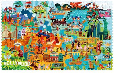 Kinderpuzzle Travel The World - America für 5++ Jahre 180pcs MiDeer