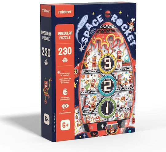 Παιδικό Puzzle Διαστημικός Πύραυλος για 6+ Ετών 230pcs MiDeer