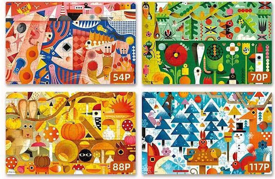 Kids Puzzle 4 Seasons for 3+ years+ Years 54pcs MiDeer